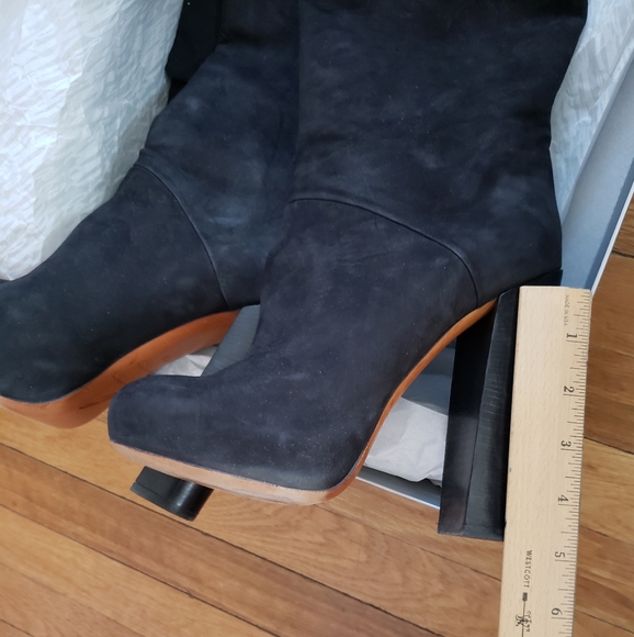 Brian Atwood Knee-high Suede boots - Picture 4 of 8